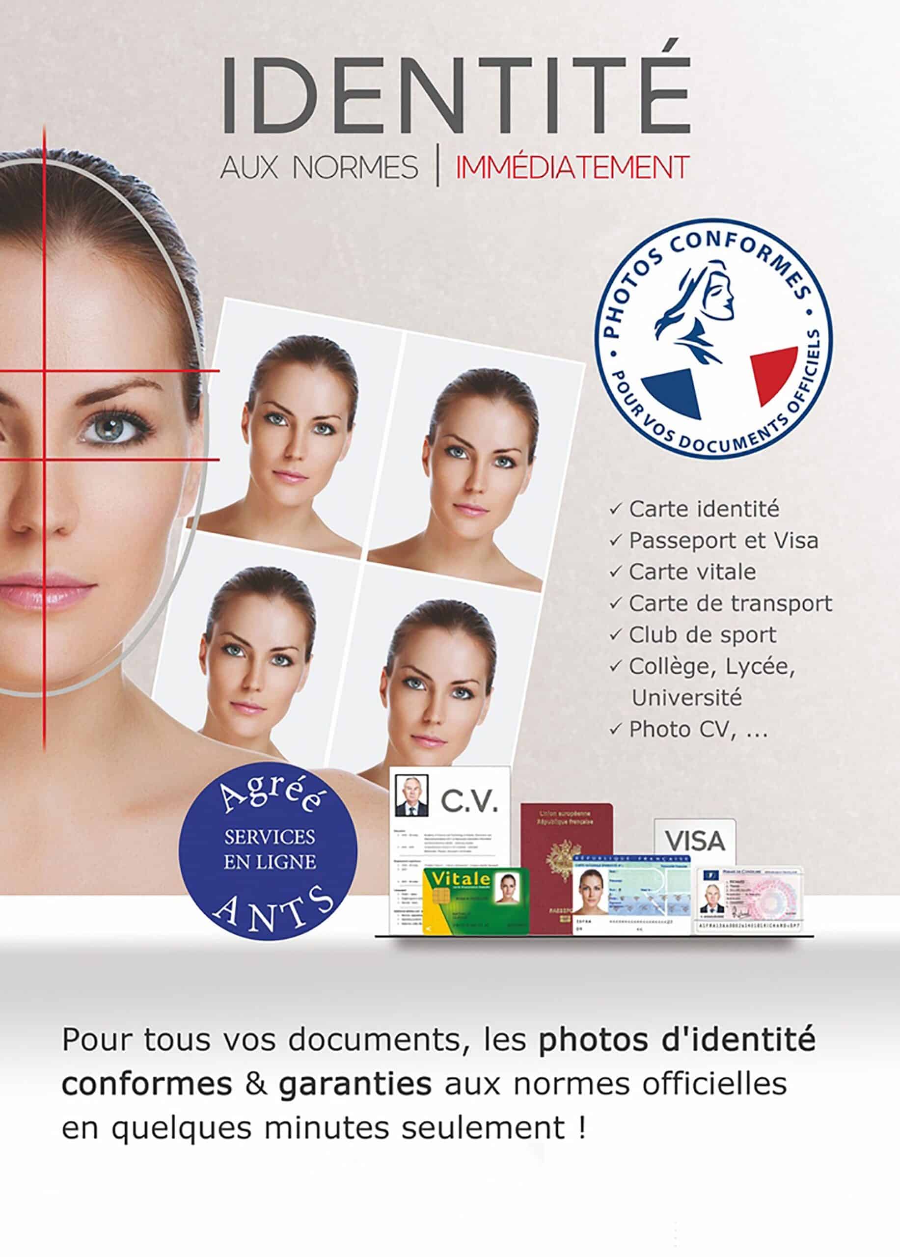 Photos d'identité ANTS conformes à Fronton pour carte d'identité passeport permis de conduire